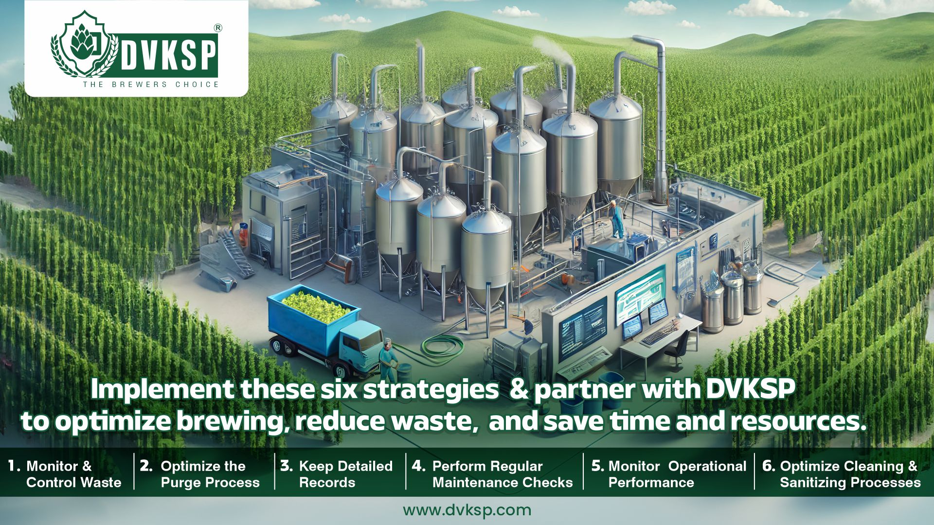 By implementing these six strategies and partnering with quality suppliers like DVKSP, you can optimize your brewing process, reduce waste, and save time and resources. The ability to produce high-quality beer efficiently and sustainably is invaluable. By partnering with DVKSP and adopting these strategies, you can revolutionise your brewing process, ensuring that you brew better and waste less, ultimately delivering exceptional craft beer to your customers.