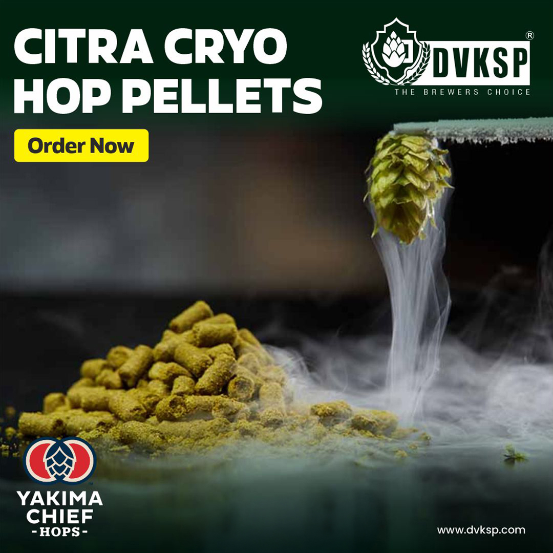 2024 Fresh Hops Crop of Citra Cryo Hops Pellets from Yakima Chief available at DVKSP Impex