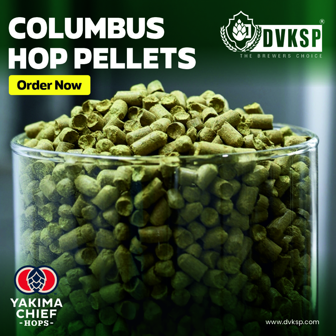 2024 Fresh Hops Crop of Columbus Hops Pellets from Yakima Chief available at DVKSP Impex