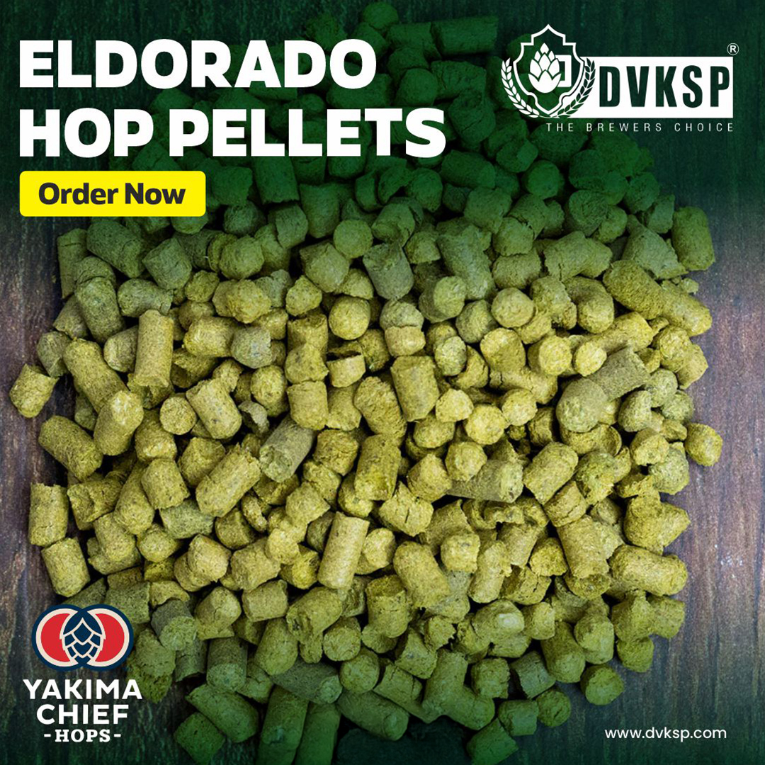 2024 Fresh Hops Crop of Eldorado Hops Pellets from Yakima Chief available at DVKSP Impex