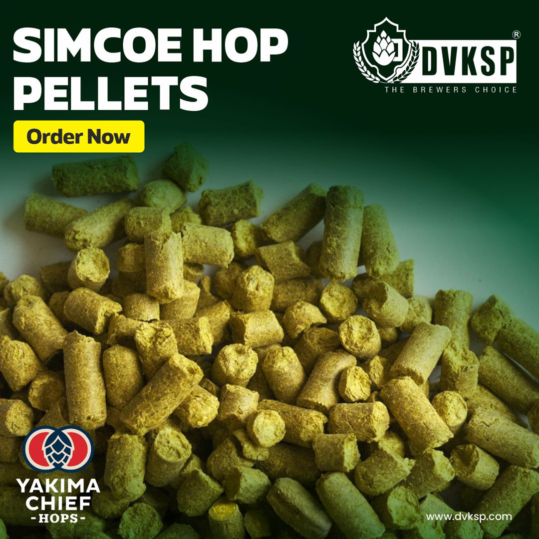 2024 Fresh Hops Crop of Simcoe Hops Pellets from Yakima Chief available at DVKSP Impex